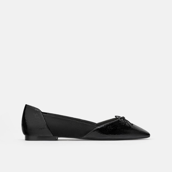 Zara Shoes Nwt Zara Ballet Flats With Bow Poshmark